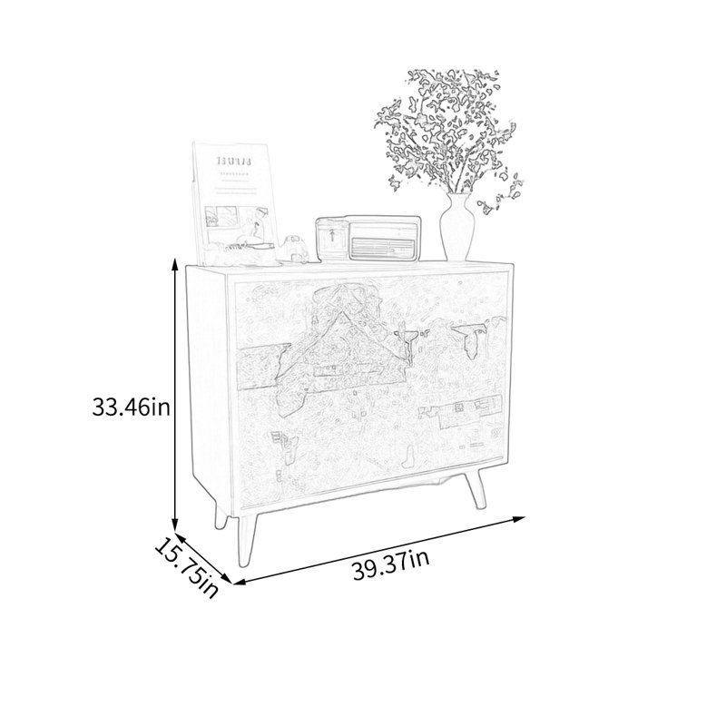Armoire élégante avec rangement en pin
