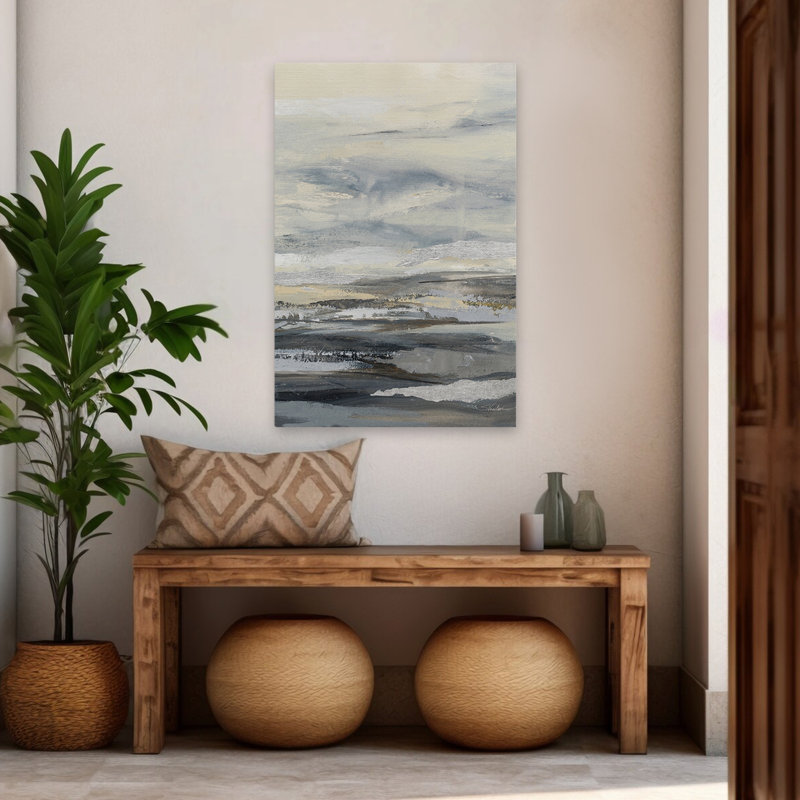 Contemporain et sable de plage I, H 48 po x l 32 po