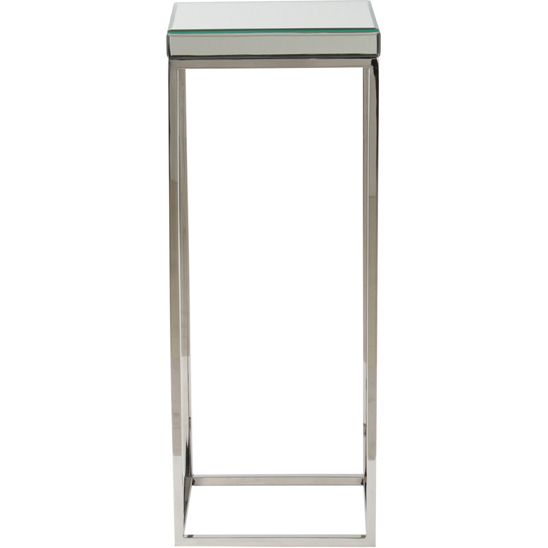 Siems Glass Top Frame End Table