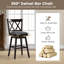Dutil Swivel Counter Stool with Solid Wood Frame-740426457-740426462