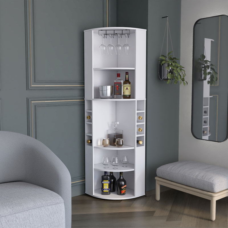 Armoire de bar Oban, Blanc