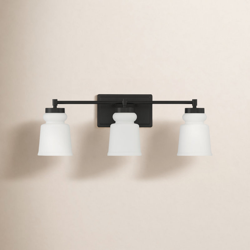Gruene Dimmable Vanity Light in Matte Black, Matte Black