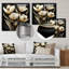 «White Glam Tulip», art mural noir-104687909-104687916