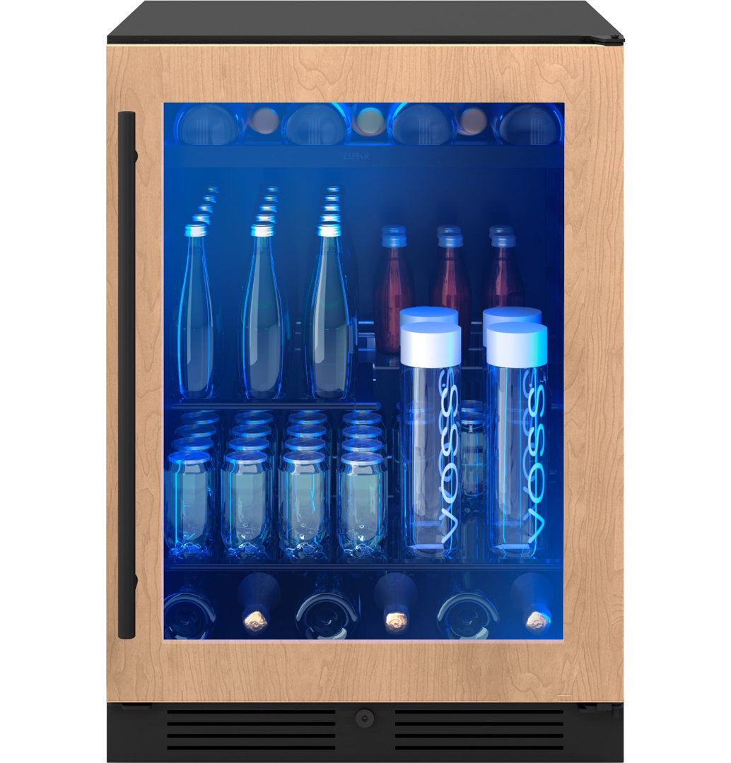 Zephyr Presrv 24" 7-Bottle and 108-Can Single Zone Panel-Ready Beverage Cooler Zephyr