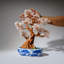 Genuine Quartz Gemstone Bonsai Tree In Oval Ceramic Pot (15€ Tall)
