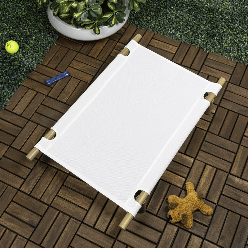 Lit pour chien surélevé 32 po Chester, Blanc
