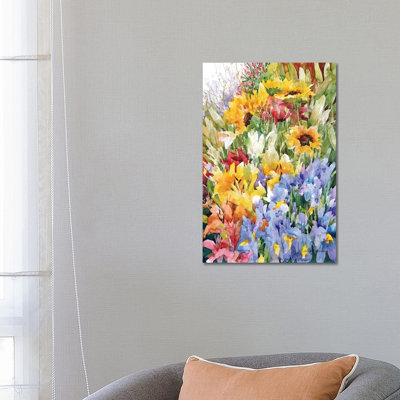 Flower Power 1 Piece Wrapped Canvas Painting