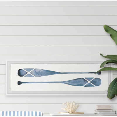 Paddle Blues, reproduction d'art sur papier encadrée