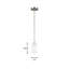Mini-luminaire suspendu 1 lumière Alturas de Génération Lighting -194681755