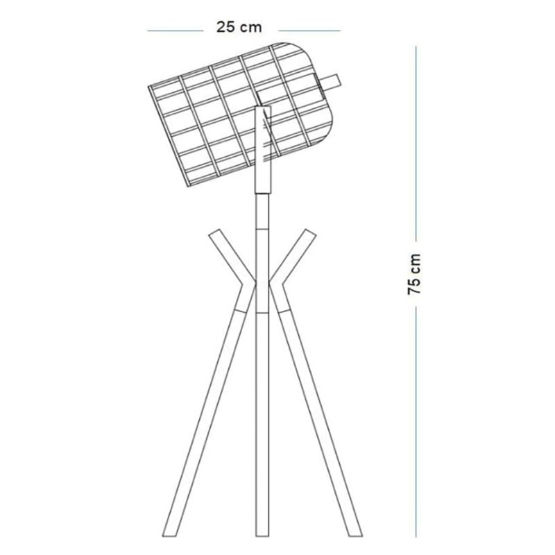 Aamya Metal Tripod Lamp