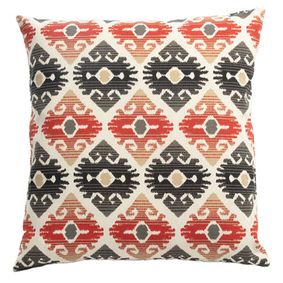 Ikat Linen Reversible Throw Pillow