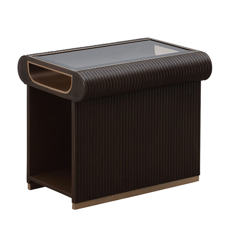 West Kensington End Table - Medium Espresso, Brown