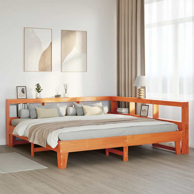 Solid Wood Storage Bed