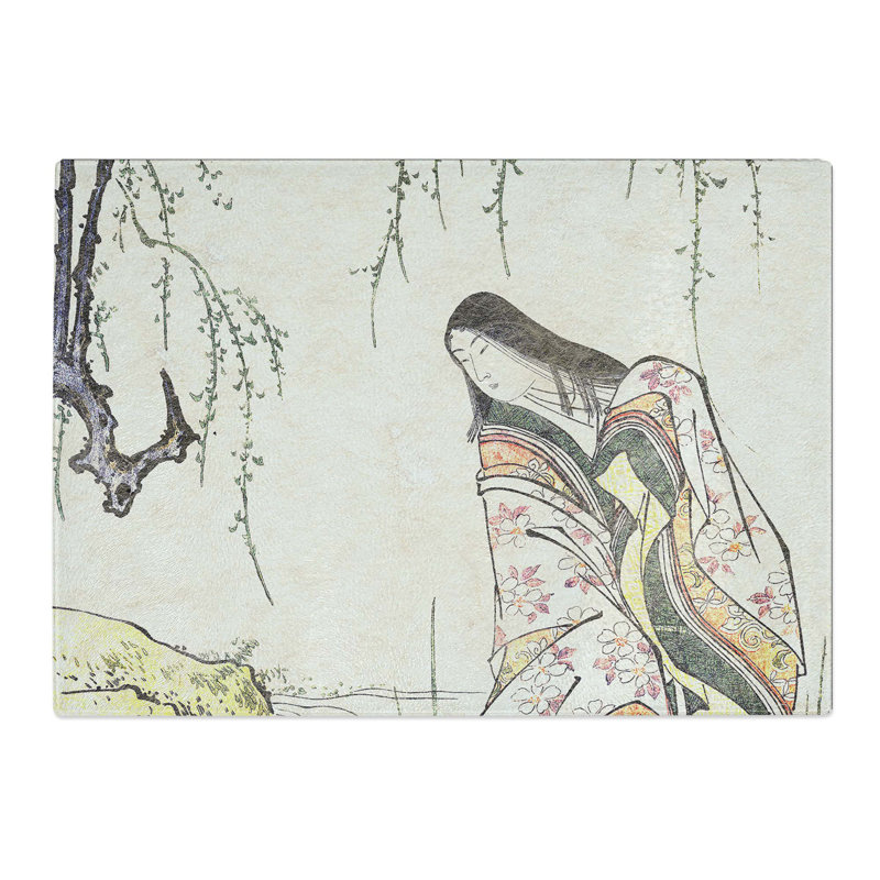 Tempered Glass a Court Lady by Torii Kiyonaga Chopping Board, 28.5cm W x 20cm L