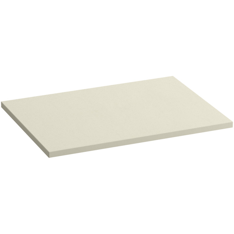 Solid/Expressions 31" Single Bathroom Vanity Top, Almond Expressions