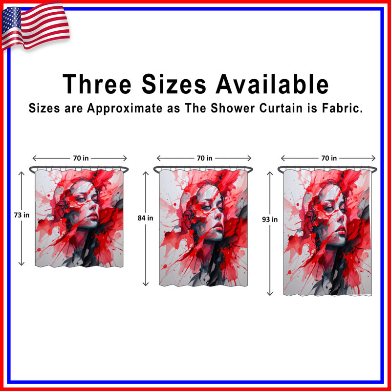 Rideau de douche Portrait - Art Modern Decor, L 70 po x H 84 po