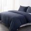 Ensemble de housse de couette 3 pièces, housse d'édredon en microfibre à rayures avec fermeture à glissière - NTBAY-1569512096-1569512098