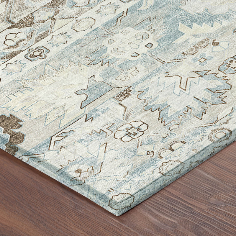 Machine Washable Indoor/Outdoor Chantille ACN2638 Global Rug, 2'3" x 7'6" Runner, Ivory