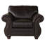 Assise rembourrée en similicuir pour salon foncé