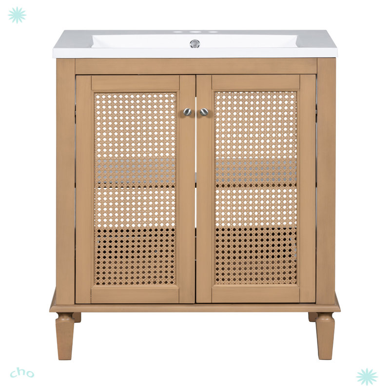 Ensemble de meuble-lavabo avec tiroir caché Freestangding