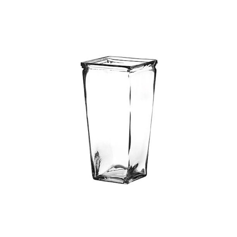 Vase de table en verre transparent 9 po Hassie