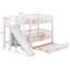 Lit superposé en bois avec toboggan, lit gigogne et escalier de rangement pour enfants, adolescents, adultes-2004879880