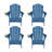 Besteiro Adirondack HDPE Foldable Chair Wood Texture  With Cup Holder-109867485