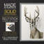 Impression encadrée Handsome Whitetail I-Premium - prête à être accrochée - aucun clou requis - aucun clou requis-405950750-405950748