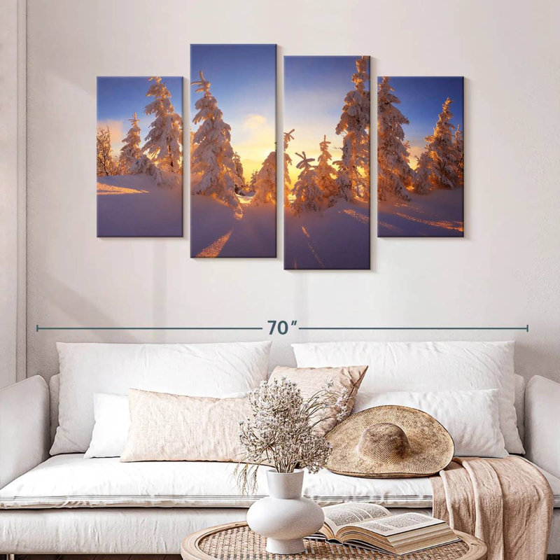 Winter Forest Sunset