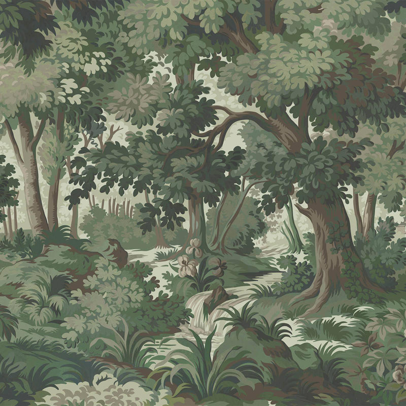 ARBOREA Wallpaper - Verde 9'10" - full height wallpaper