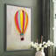«Lucky Hot Air Balloon», reproduction encadrée - bois massif-1858951469-1858951472
