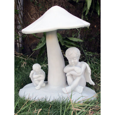  Two Cherubs Under Toadstool