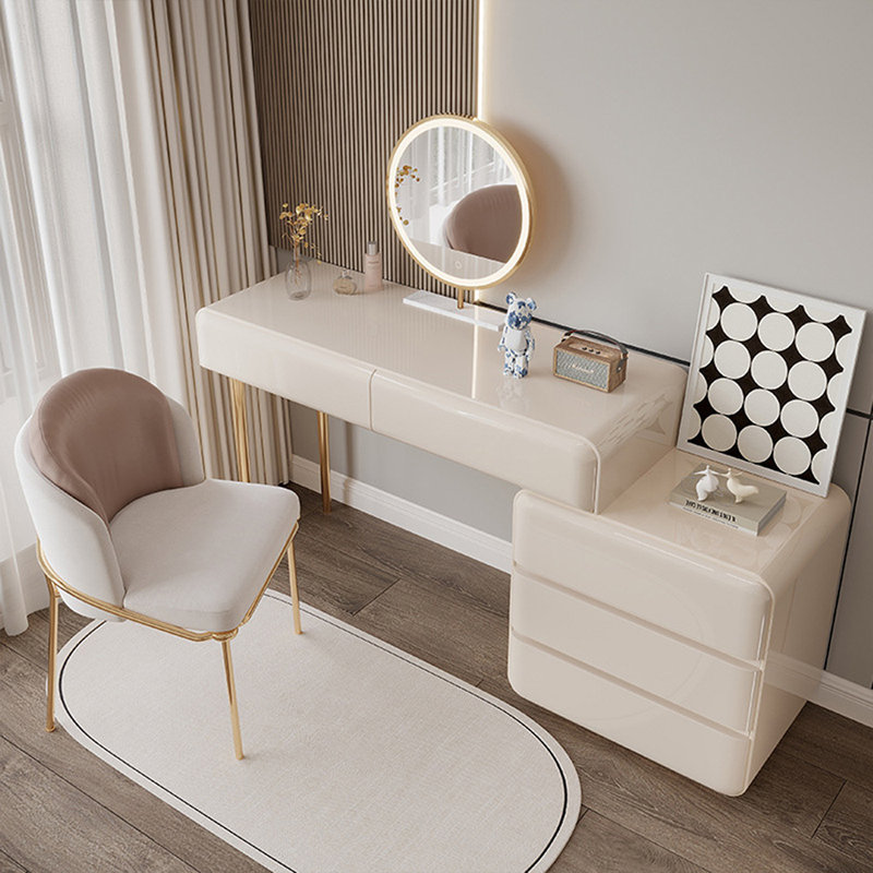 Makeup Vanity with Light mirror,5 drawers