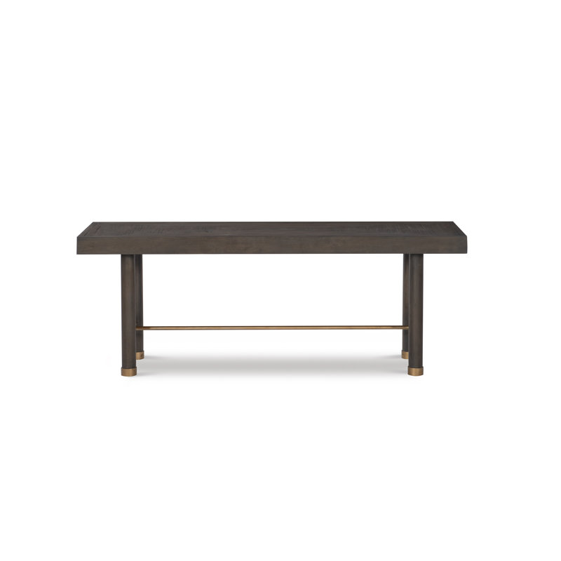 Biscayne Solid Wood Dining Bench, Mink Gray