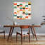 Colourful Geometric Design Abstract Bold Colourful Wall Art-129005759