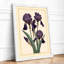 Purple Iris Study Botanical - Framed Print-84536165-84536190