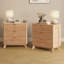 Ensemble de chambre à coucher 3 pièces, commode 9 tiroirs et tables de chevet 3 tiroirs-303567068