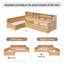 Lit de jour simple en L en forme de L avec lit gigogne sous le lit et tiroir de rangement, cadre de lit d'angle polyvalent avec bibliothèques pour 3