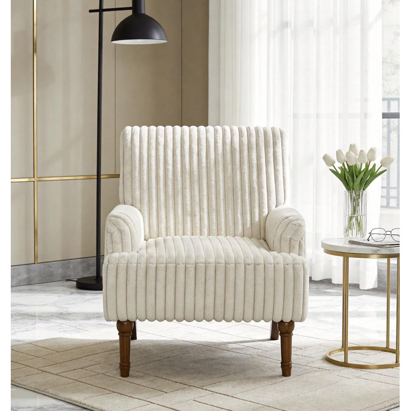 Fauteuil rembourré, Beige