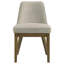 Chaise d'appoint Bryant (brun clair) rembourrée (ensemble de 2)