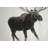 Walking Moose - Deer Holidays Framed Canvas Home Decor