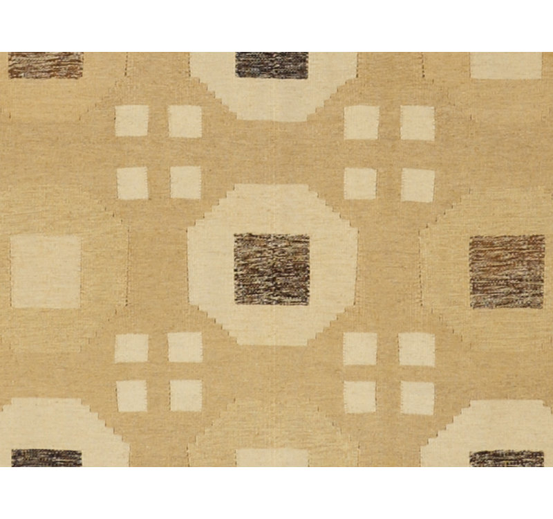 Geometric Area Rug in Light Brown