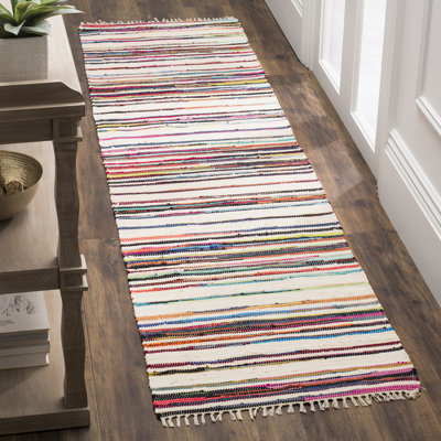Burks Rug Hand Woven Cotton Abstract Rug
