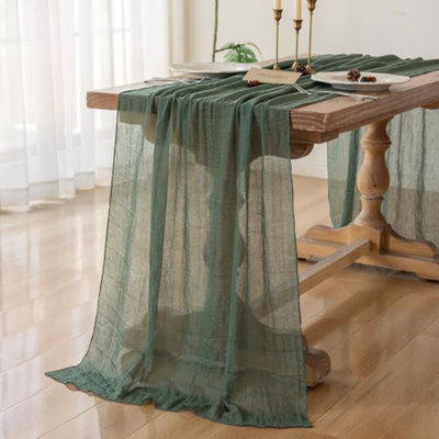 Chemin de table forêt vert 120 po