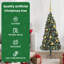 Artificial Pre-lit Christmas Tree with Ball Set Green-572905530