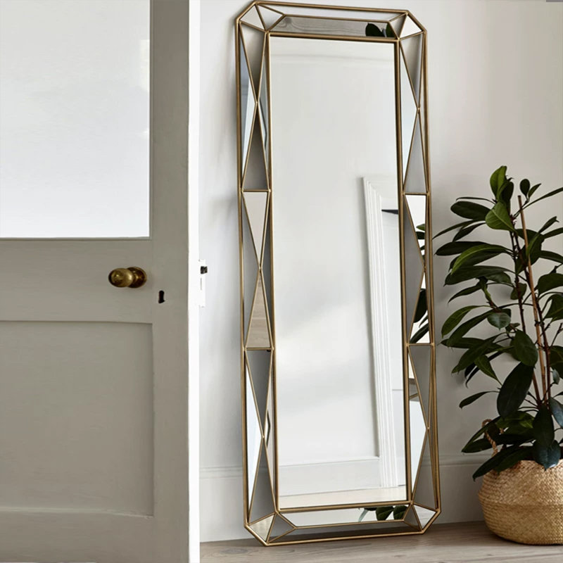 Iron full-length mirror wall-mounted Wall Mirrors