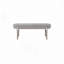 Chenille Upholstery Sleek  Bench