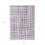 Tapis d'intérieur lavable abstrait mauve et ivoire 5 pi x 8 pi