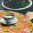 Winston Porter Tangerine Fitted Round Tablecloth Diameter Multicolor-2090183356
