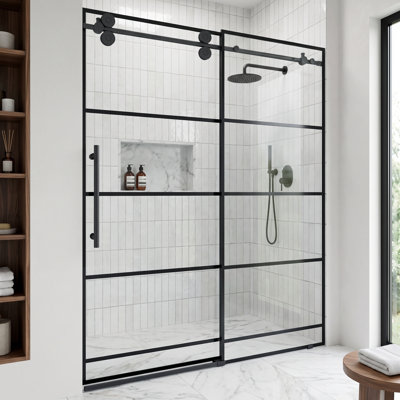 Elan 60" Frameless Sliding Shower Door